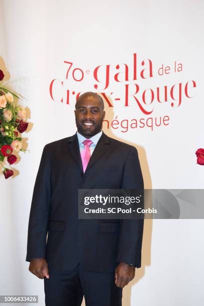 Teddy Riner attends the 70th Monaco Red Cross Ball Gala on July 27, 2018 in Monte-Carlo, Monaco.