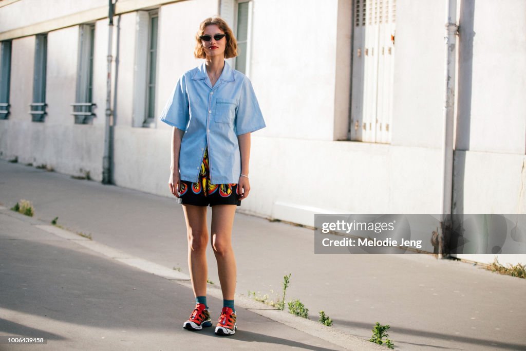 Street Style -Paris Fashion Week - Menswear Spring-Summer 2019 : Day Six