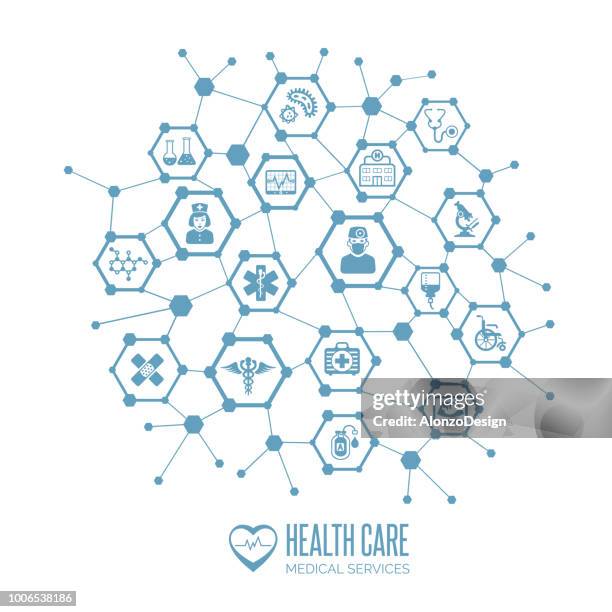 stockillustraties, clipart, cartoons en iconen met health care concept - screening of at t audience networks mr mercedes arrivals