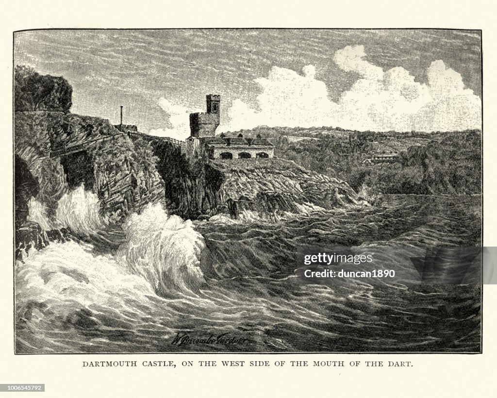 Dartmouth Castle, Devon, England 19th Century