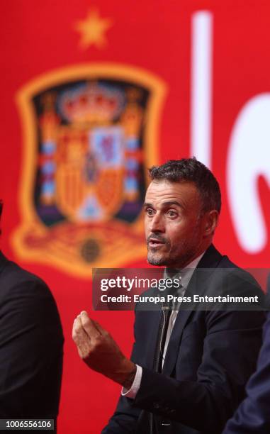 Luis Enrique Martinez during his presentation as New Manager of Spain National Team on July 19, 2018 in Las Rozas, Spain.