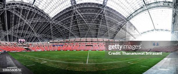 General view of stadium during the International Champions Cup match between Arsenal and Paris Saint Germain at the National Stadium on July 28, 2018...