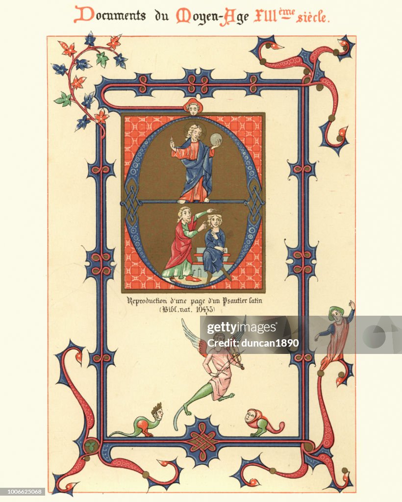 Examples Of Medieval Decorative Art From Illuminated Manuscripts 13th ...