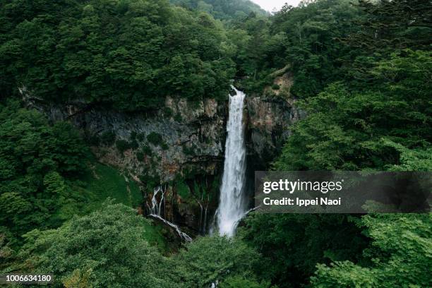 kegon falls, nikko national park, tochigi, japan - prefettura di tochigi foto e immagini stock
