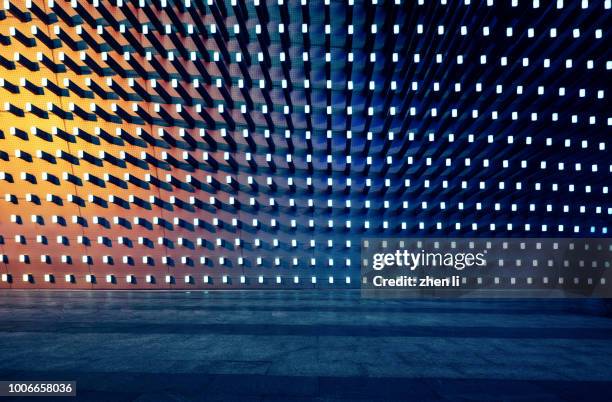 metal wall - glass building road stock pictures, royalty-free photos & images