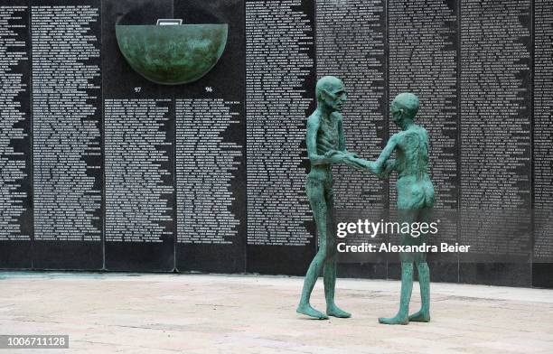 Picture shows the Holocaust Memorial on July 27, 2018 in Miami Beach, Florida.