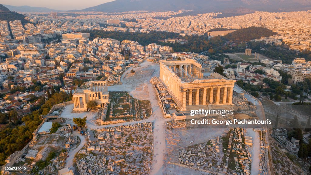 Parthenon at the Acropolis of Athens