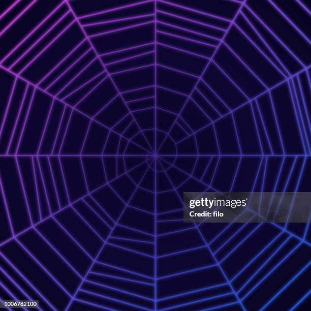 spiderweb - arachnophobia stock illustrations