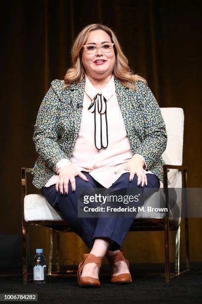 Creator/Executive Producer/Showrunner Tanya Saracho of 'Vida' speaks onstage during the STARZ portion of the Summer 2018 TCA Press Tour at The...
