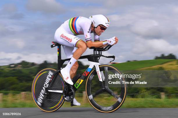 Tom Dumoulin of The Netherlands and Team Sunweb / during the 105th Tour de France 2018, Stage 20 a 31km Individual Time Trial stage from...