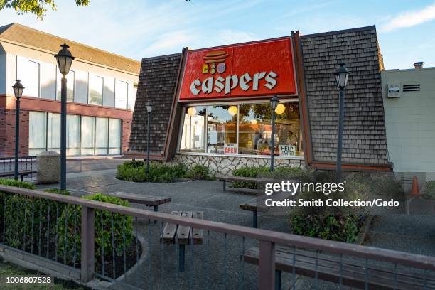 Facade of classic San Francisco Bay Area hotdog and American fast food restaurant Casper's in Dublin, California, July 23, 2018.