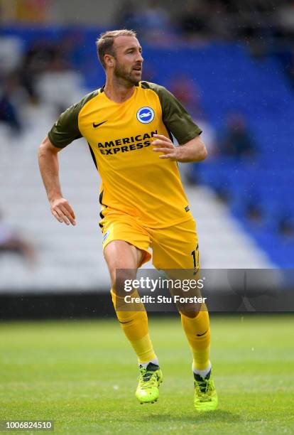 Brighton player Glenn Murray in action during the friendly match between Birmingham City and Brighton and Hove Albion at St Andrew's Trillion Trophy...