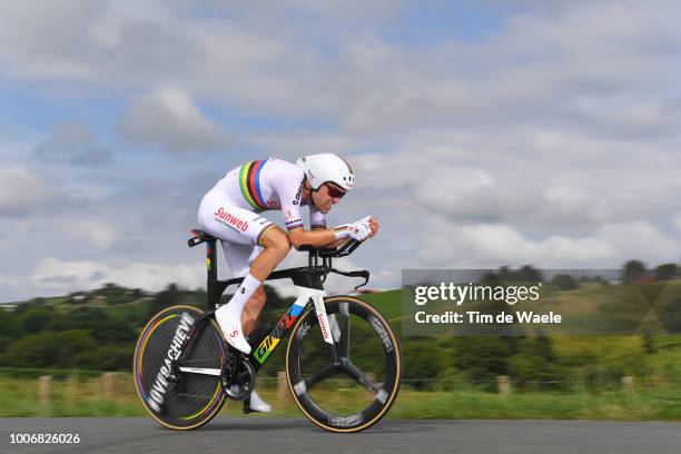 Tom Dumoulin of The Netherlands and Team Sunweb / during the 105th Tour de France 2018, Stage 20 a 31km Individual Time Trial stage from...