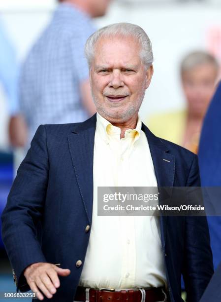 West Ham owner David Gold during the Pre-Season Friendly match between Ipswich Town and West Ham United at Portman Road on July 28, 2018 in Ipswich,...