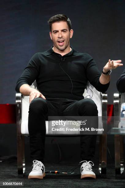 Director Eli Roth of 'Eli Roth's History of Horror' speaks onstage during the AMC Networks portion of the Summer 2018 TCA Press Tour at The Beverly...