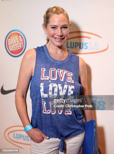 Heather Altman attends Lupus LA's MBJAM presented by Michael B. Jordan at Dave & Buster's on July 28, 2018 in Los Angeles, California