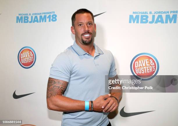 Brandon Biebel attends Lupus LA's MBJAM presented by Michael B. Jordan at Dave & Buster's on July 28, 2018 in Los Angeles, California.