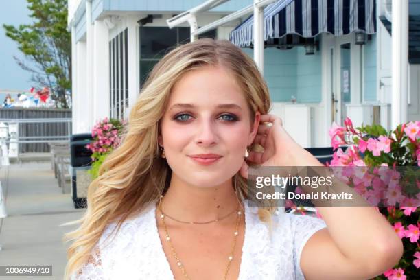 Jackie Evancho classical and crossover singer stops for a photo prior to the Night In Venice Boat Parade on back bay of Ocean City on July 28, 2018...