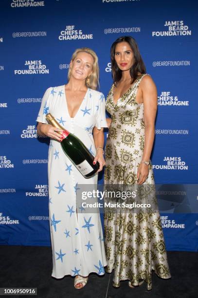 CEOÊClare Reichenbach and Padma Lakshmi attend the Audi & Hamptons Magazine Celebration of James Beard Foundation's Chef and Champagne 2018 at...