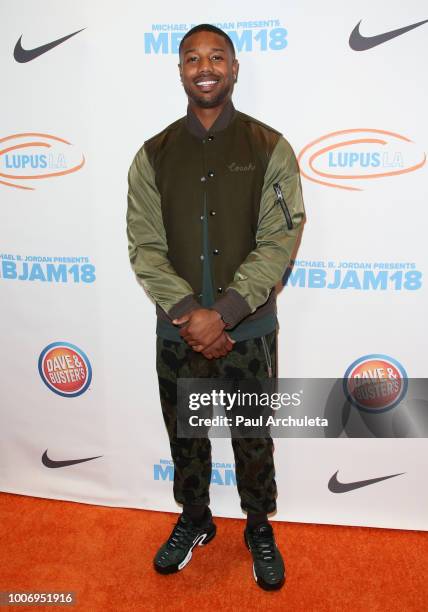 Actor Michael B. Jordan attends the 2nd annual MBJAM18 presented by Michael B. Jordan and Lupus LA at Dave & Buster's on July 28, 2018 in Los...