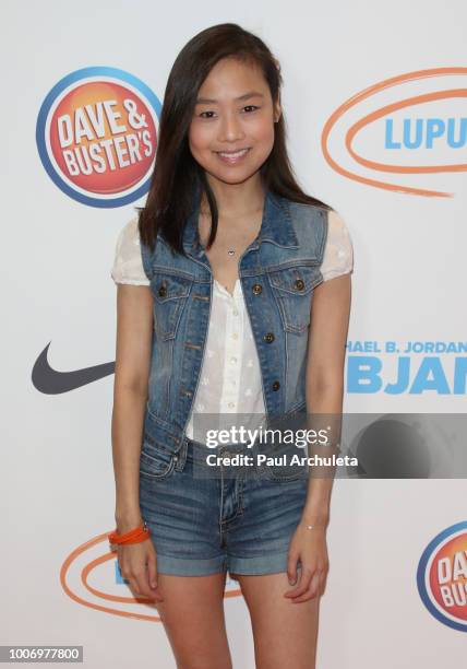 Actress Krista Marie Yu attends the 2nd annual MBJAM18 presented by Michael B. Jordan and Lupus LA at Dave & Buster's on July 28, 2018 in Los...