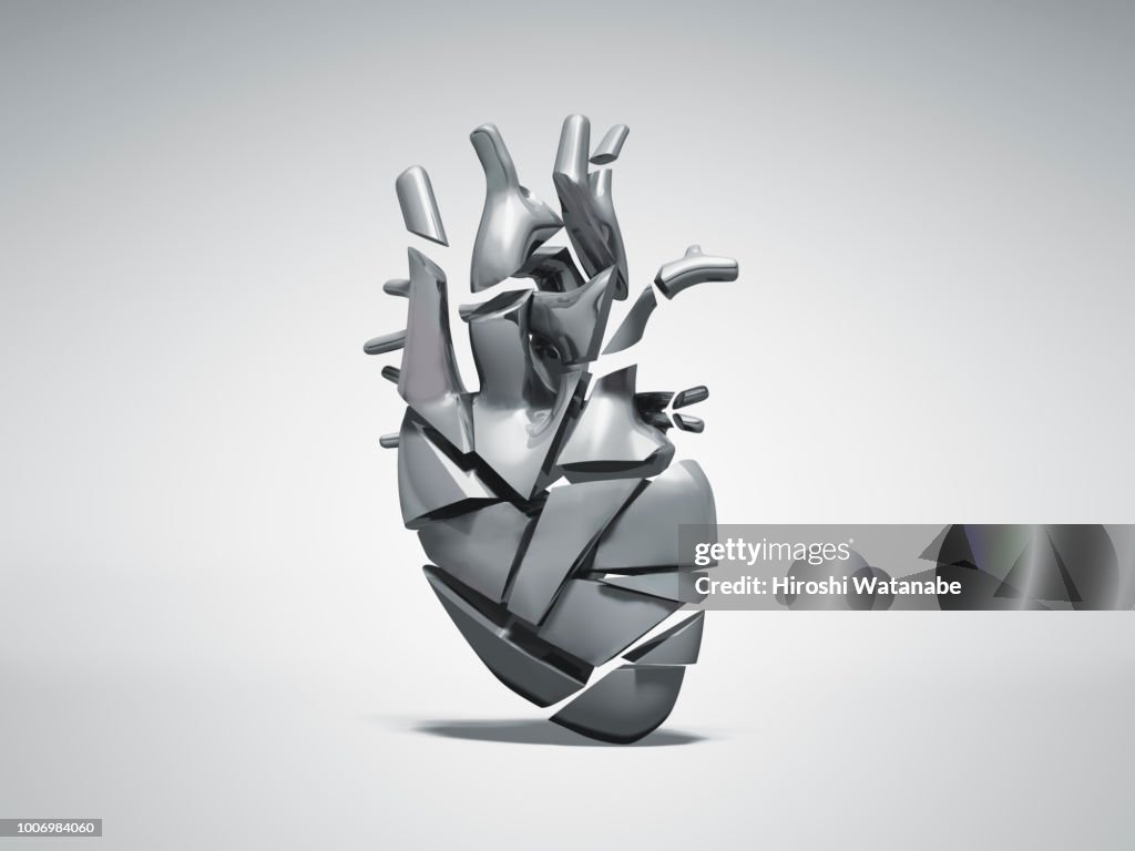 Broken Metal Heart High-Res Stock Photo - Getty Images