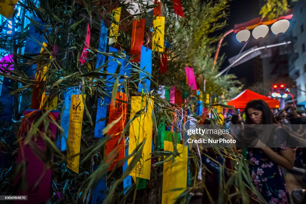 The Tanabata Matsuri (Star Festival) In Sao Paulo