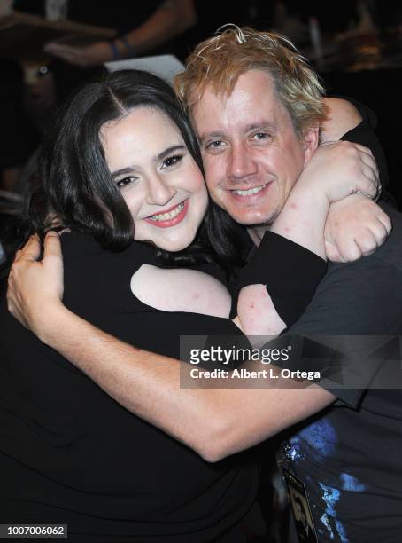 Actress Nikki Blonsky and actor Chad Lindberg attend The Hollywood Show held at The Westin Hotel LAX on July 28, 2018 in Los Angeles, California.