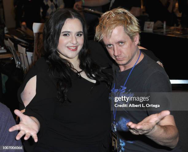 Actress Nikki Blonsky and actor Chad Lindberg attend The Hollywood Show held at The Westin Hotel LAX on July 28, 2018 in Los Angeles, California.