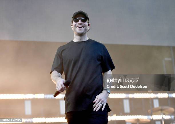 Country singer Sam Hunt performs onstage at Dodger Stadium on July 28, 2018 in Los Angeles, California.