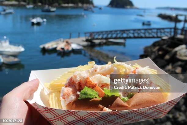 lobster roll, maine - maine stock pictures, royalty-free photos & images