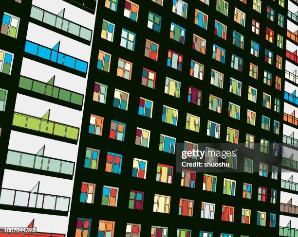 Illustration Apartment Pattern Background High-Res Vector Graphic ...