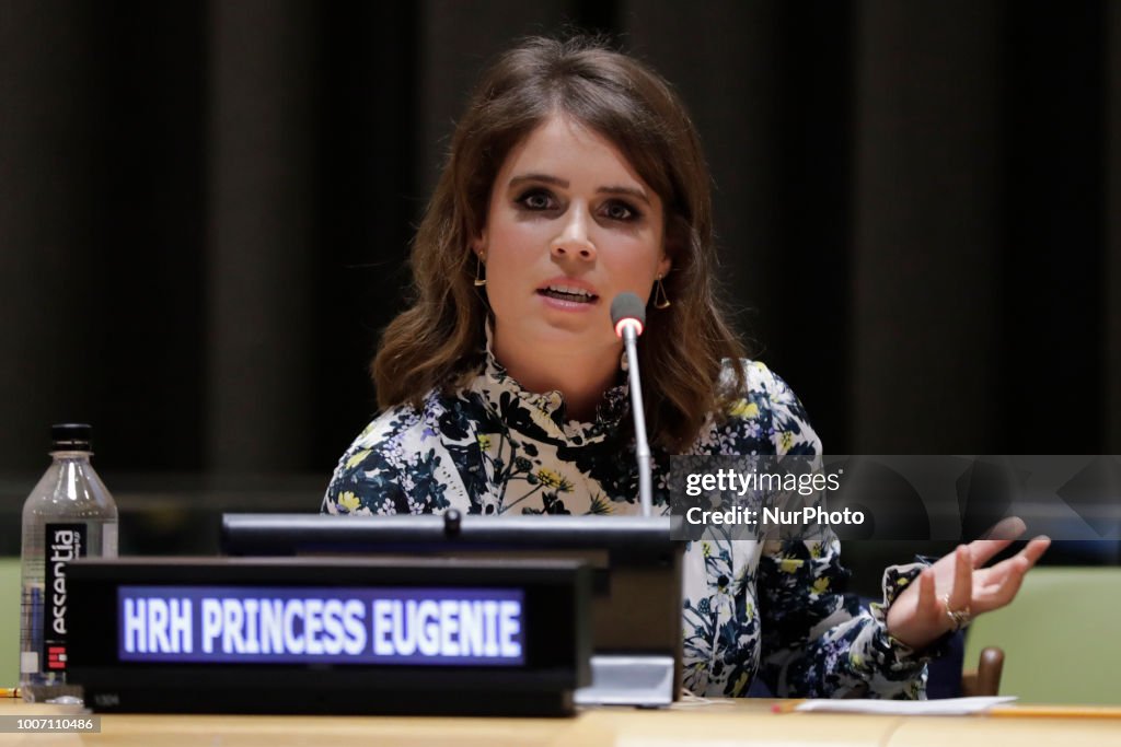 Princess Eugenie of York at UN to Help Abolishing Modern Slavery