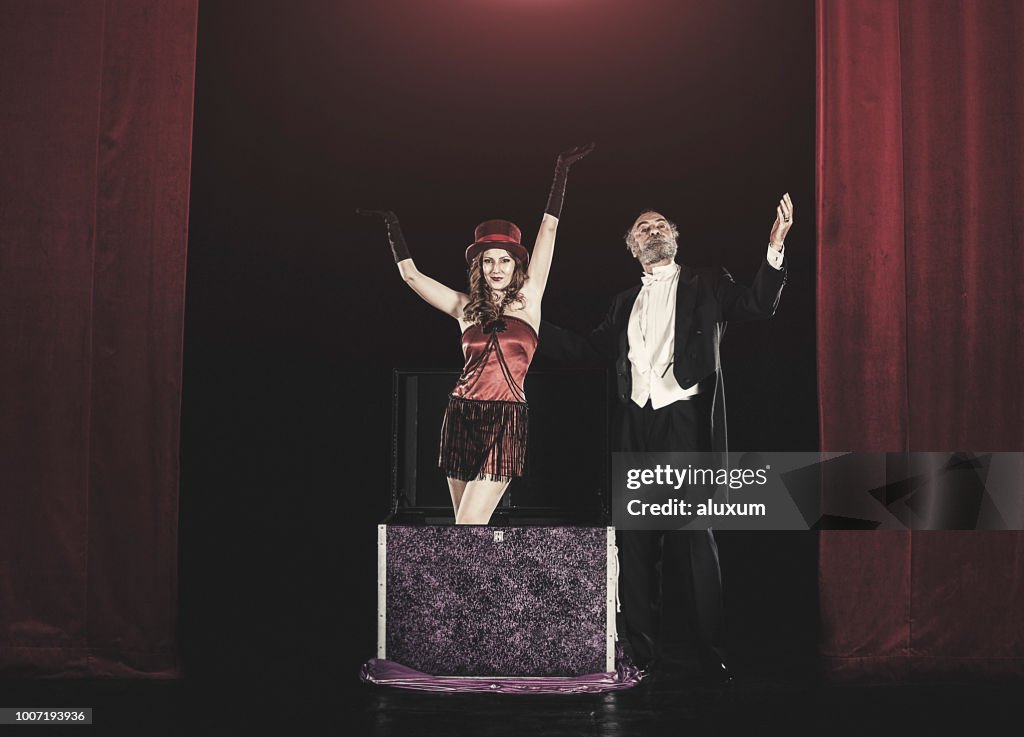 Magical Performance Scene Magician Performance On Theater Stage High-Res Stock Photo - Getty Images
