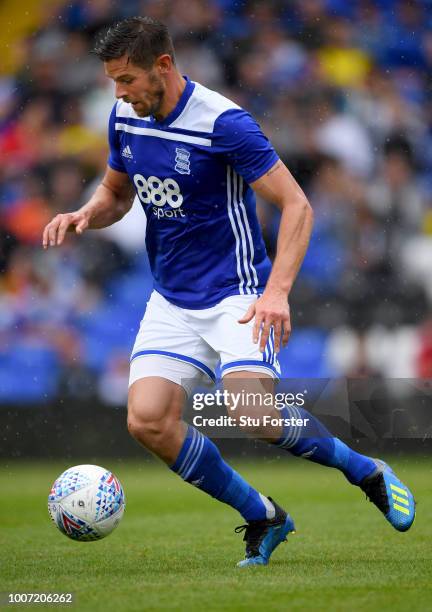 Birmingham player Lukas Jutkiewicz in action during the friendly match between Birmingham City and Brighton and Hove Albion at St Andrew's Trillion...