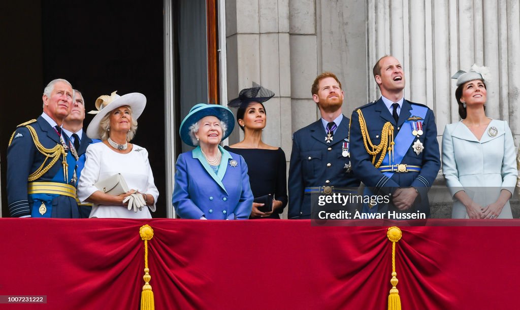 Members Of The Royal Family Attend Events To Mark The Centenary Of The RAF