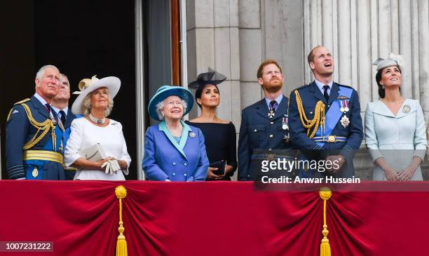 Prince Charles, Prince of Wales, Camilla, Duchess of Cornwall, Prince Andrew, Duke of York, Queen Elizabeth ll, Meghan, Duchess of Sussex, Prince...