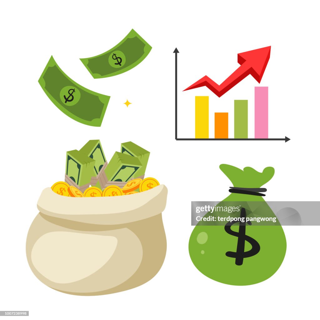 Money Collection Visualisation Money Vector Collection Design High-Res Vector Graphic - Getty Images