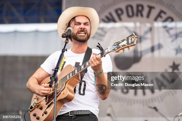 Shakey Graves performs during the Newport Folk Festival 2018 at Fort Adams State Park on July 28, 2018 in Newport, Rhode Island.