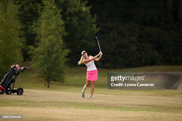 Emma Fletcher from Morecambe Golf Club during The WPGA Lombard Trophy North Qualifier at Dunham Forest Golf and Country Club on July 23, 2018 in...