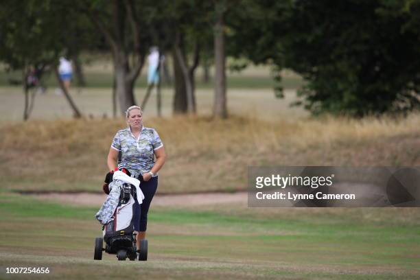 Eleanor Robinson from Leeds Golf Centre during The WPGA Lombard Trophy North Qualifier at Dunham Forest Golf and Country Club on July 23, 2018 in...