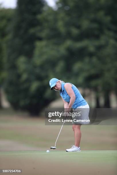 Alexandra Keighley from Huddersfield Golf Club during The WPGA Lombard Trophy North Qualifier at Dunham Forest Golf and Country Club on July 23, 2018...