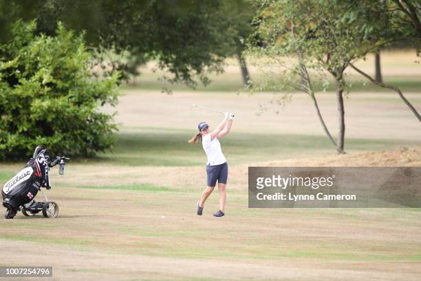 Laura Harvey from Darlington Golf Club during The WPGA Lombard Trophy North Qualifier at Dunham Forest Golf and Country Club on July 23, 2018 in...