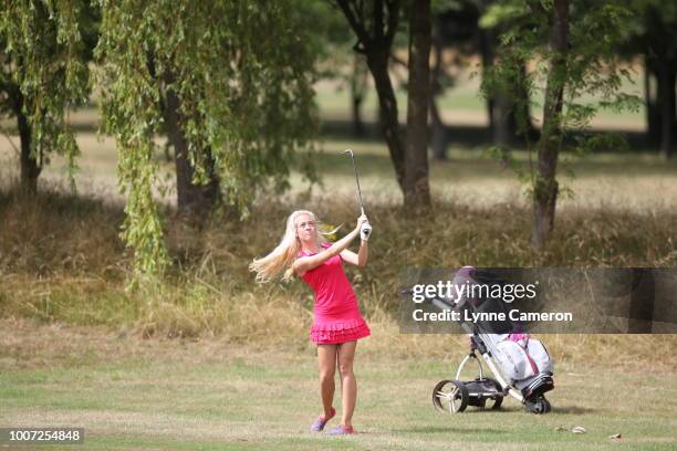 Hannah Bowen from Swansea Bay Golf Club during The WPGA Lombard Trophy North Qualifier at Dunham Forest Golf and Country Club on July 23, 2018 in...