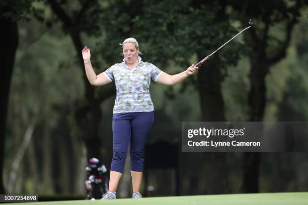 Eleanor Robinson from Leeds Golf Centre during The WPGA Lombard Trophy North Qualifier at Dunham Forest Golf and Country Club on July 23, 2018 in...