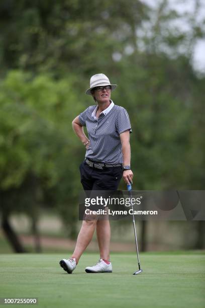 Alison Johns from Woodall Spa Golf Club during The WPGA Lombard Trophy North Qualifier at Dunham Forest Golf and Country Club on July 23, 2018 in...