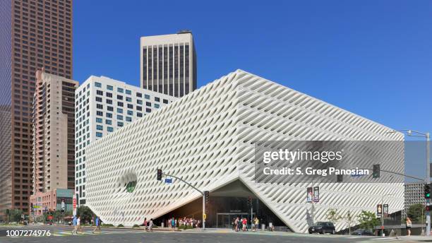 the broad - grand avenue - los angeles - broad contemporary art museum stock pictures, royalty-free photos & images