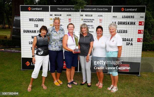 Eleanor Robinson and Marise Richfield from Leeds Golf Centre, Ali Gray and Pat Johnson from Ormskirk Golf Club and Nikki Dunn and Wendy Mitchell from...