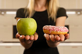 Choosing Between Donut And Apple