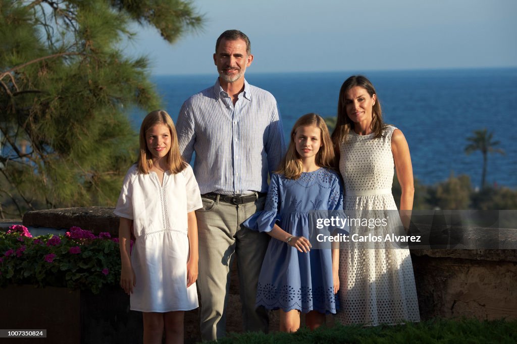 Spanish Royals Summer Photocall In Palma de Mallorca